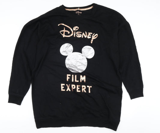 Disney Women's Black Pullover Sweatshirt S