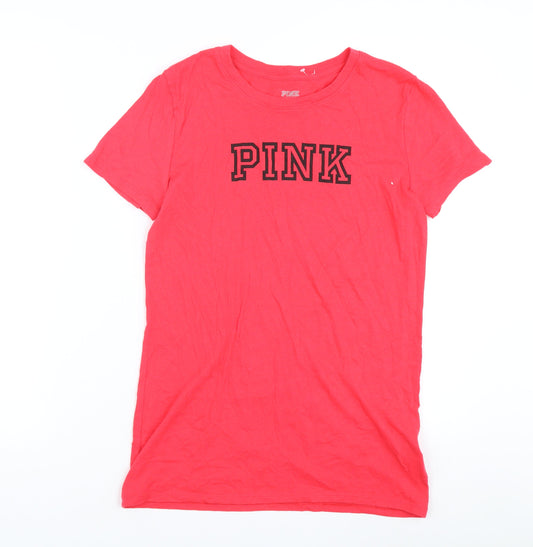 Victoria's Secret PINK Women's XS Pink Basic T-Shirt