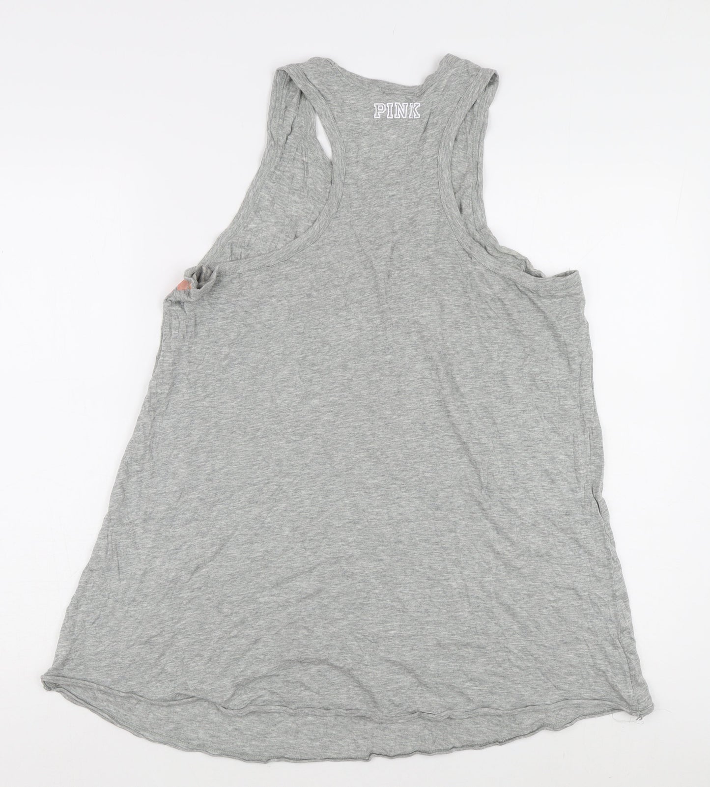 Victoria's Secret PINK Women's Grey L Tank Top Casual