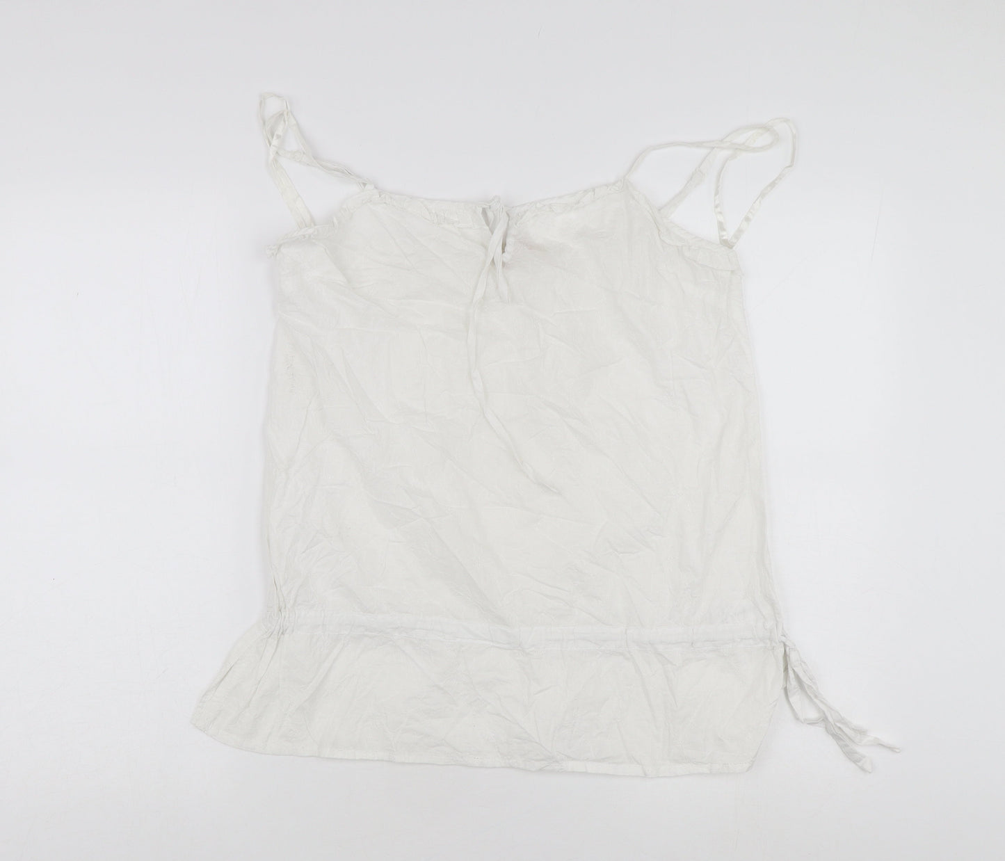 Mantaray Women's White Camisole Tank Top Size 12