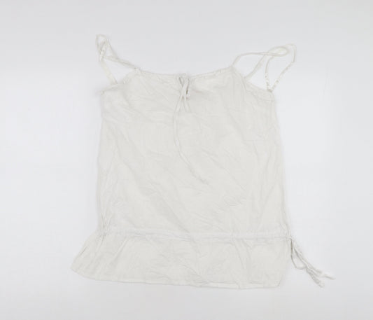 Mantaray Women's White Camisole Tank Top Size 12