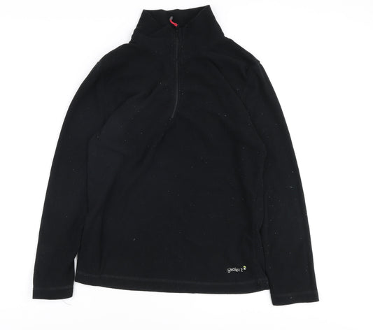 Gelert Women's Black Lightweight Fleece Sweatshirt Size 16