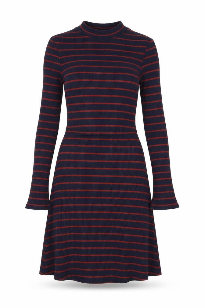 Mango Women's Striped T-Shirt Dress Size 8