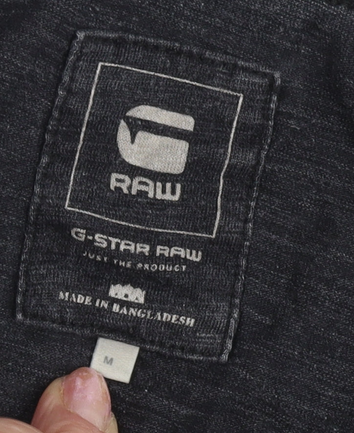 G-Star RAW Men's M Black Short Sleeve Crew T-Shirt