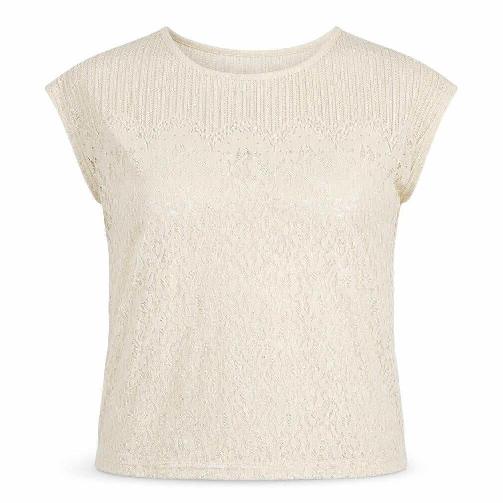 Vero Moda Women's Beige Lace Blouse Size S