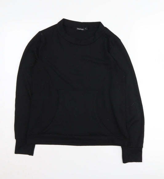 Boohoo Women's Black Pullover Jumper Small