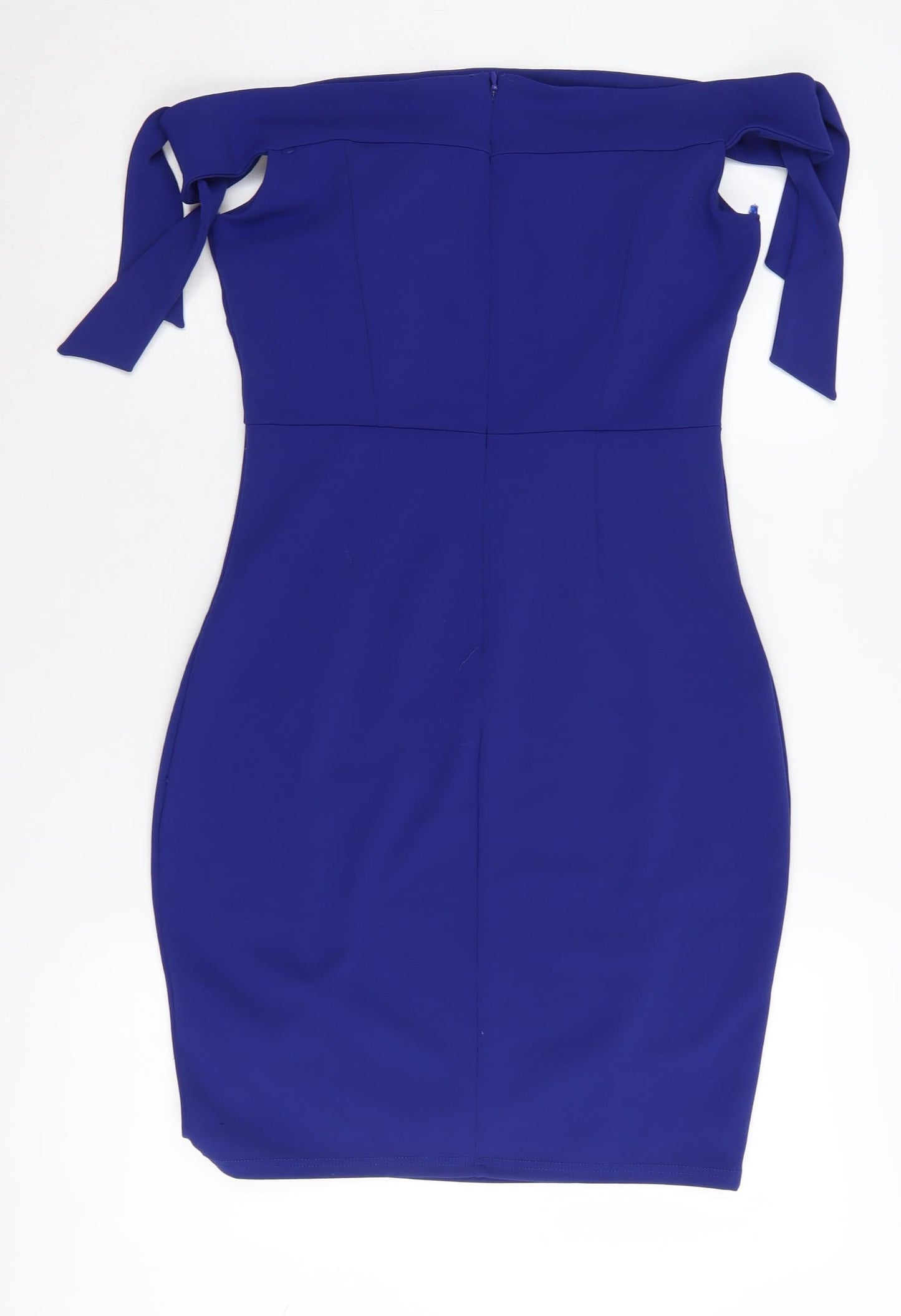 Lipsy Women's Blue Bodycon Dress, Size 12, Party/Evening