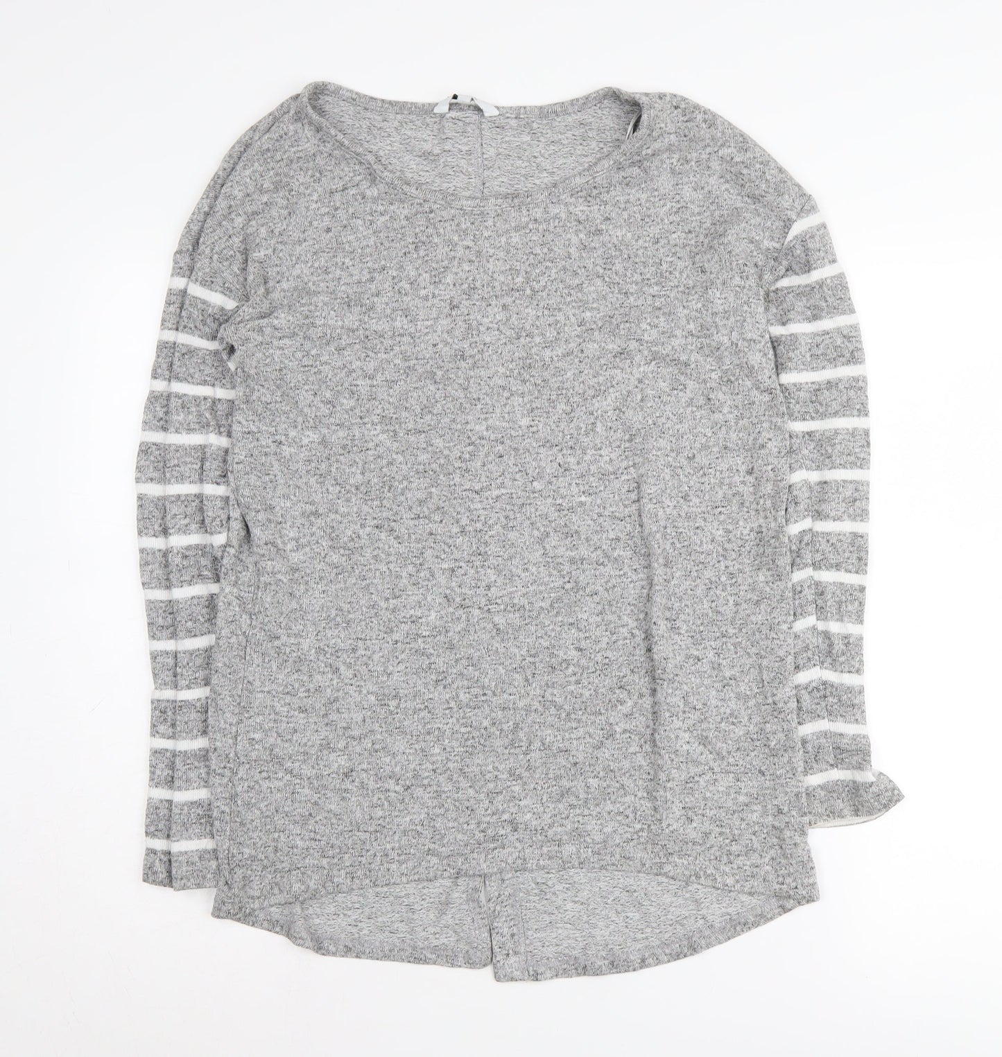 Next Women's Grey Striped Cardigan Size 8