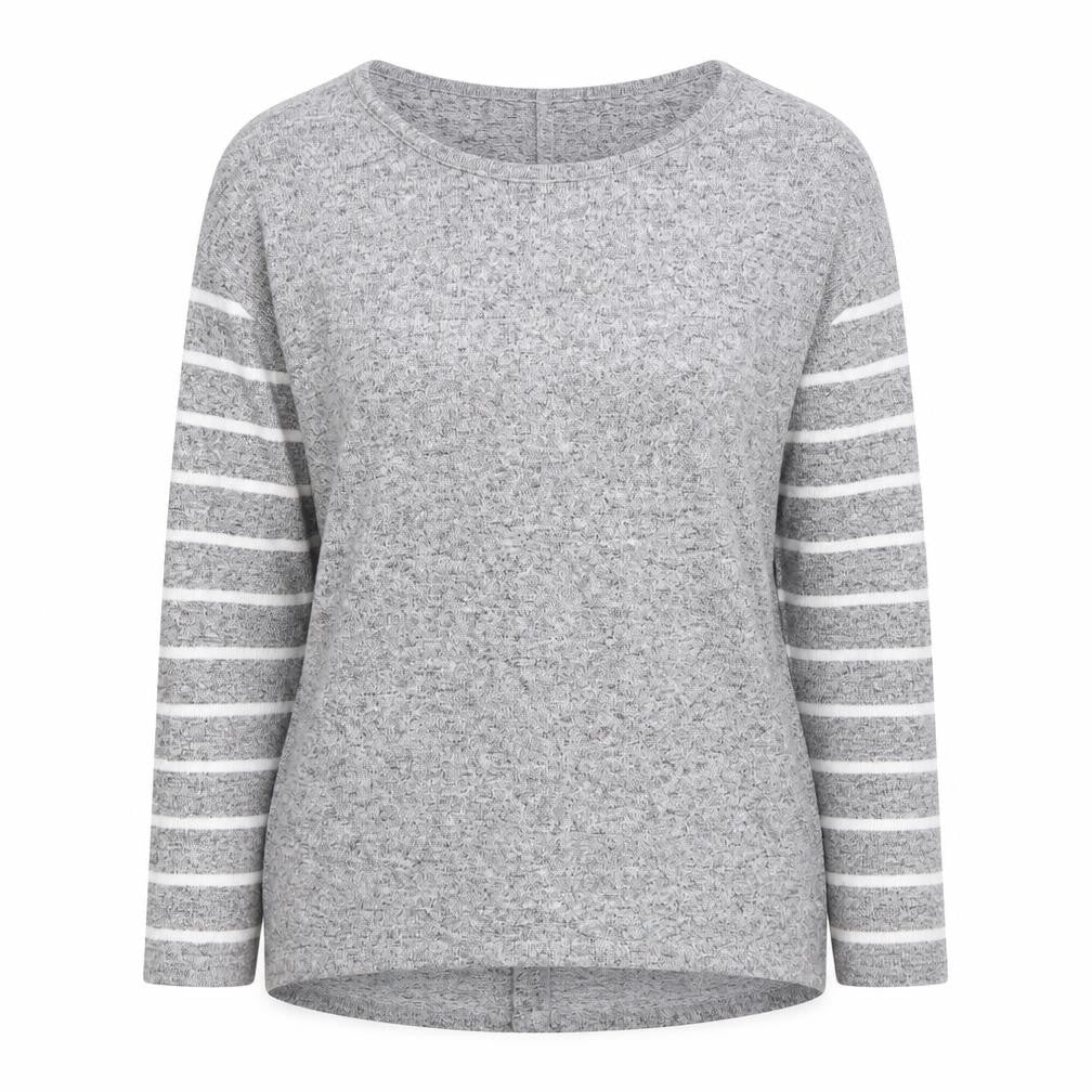 Next Women's Grey Striped Cardigan Size 8