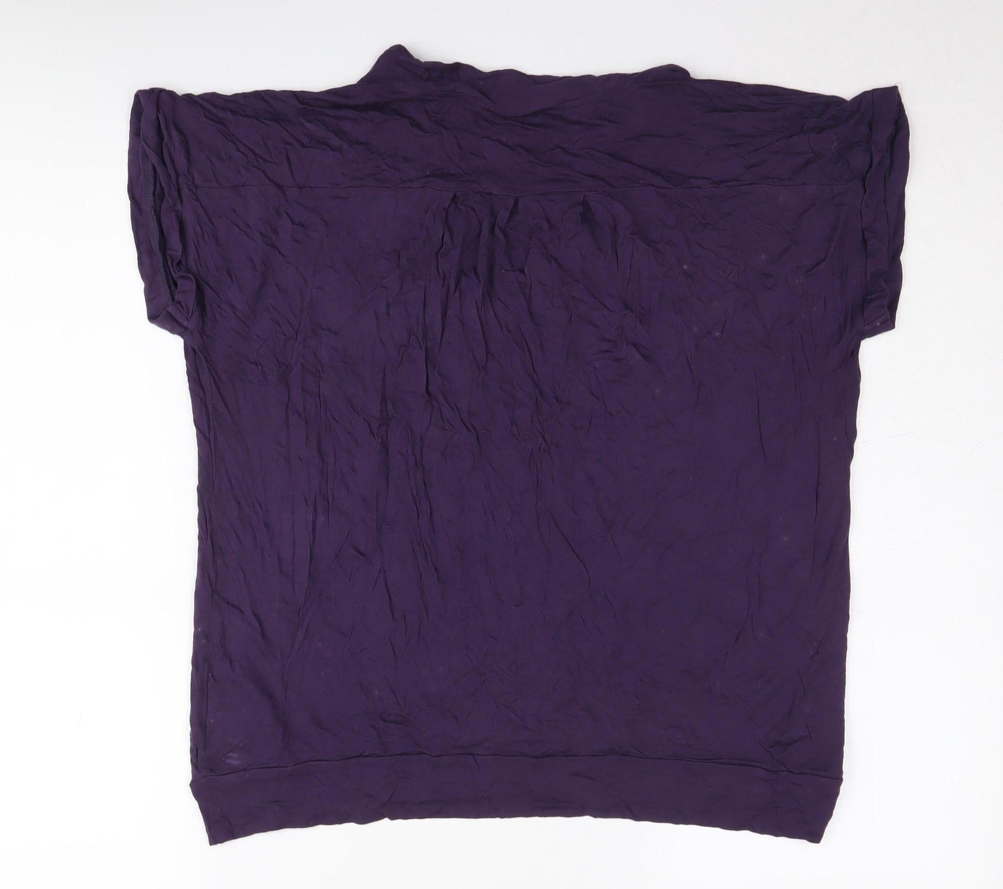 Next Women's Purple Short Sleeve Top, Size 14