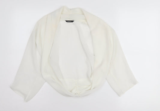 Roman Women’s Ivory Cape Cardigan Size 12
