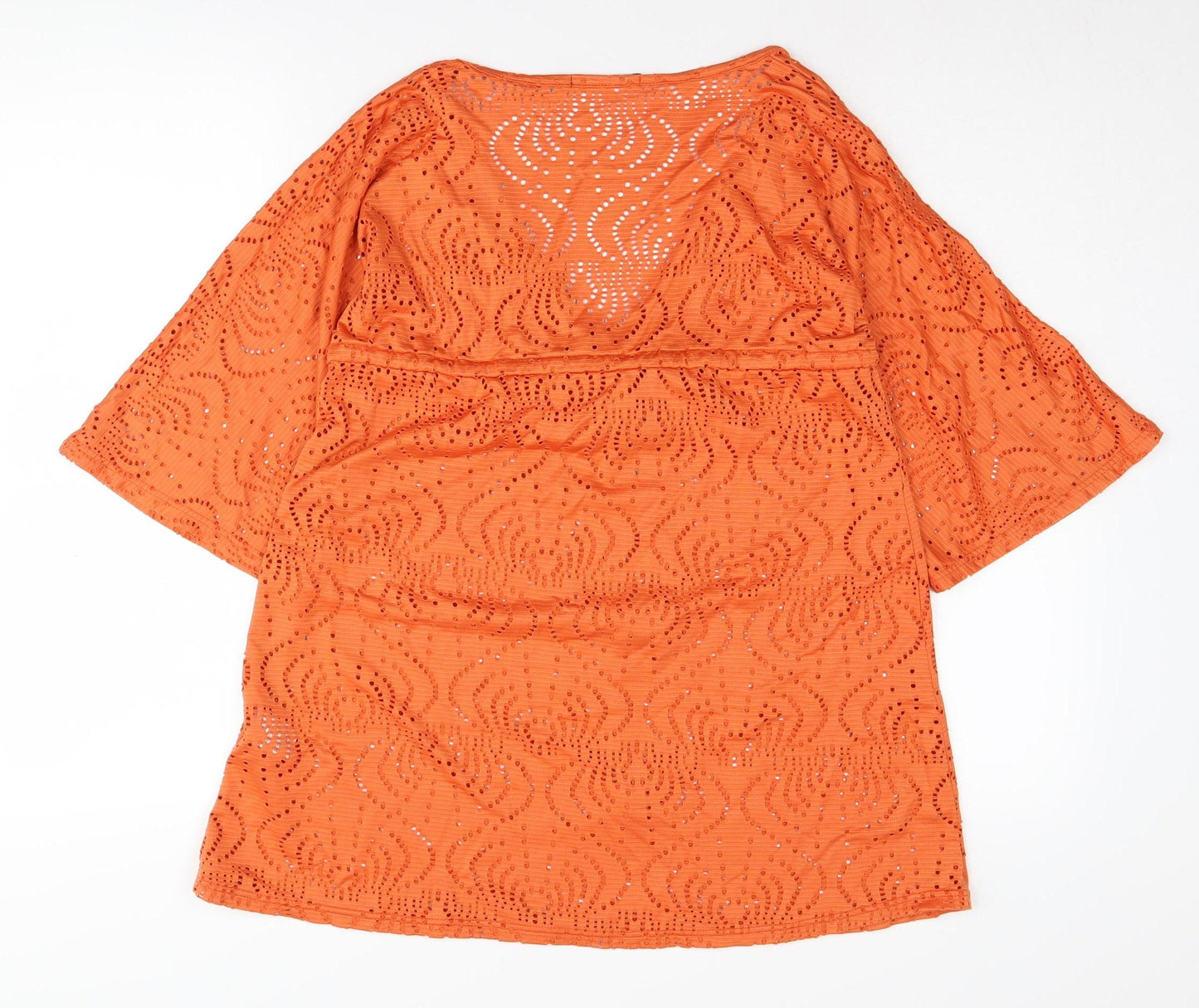 Atmosphere Women's Orange Kimono Tunic, Size 8