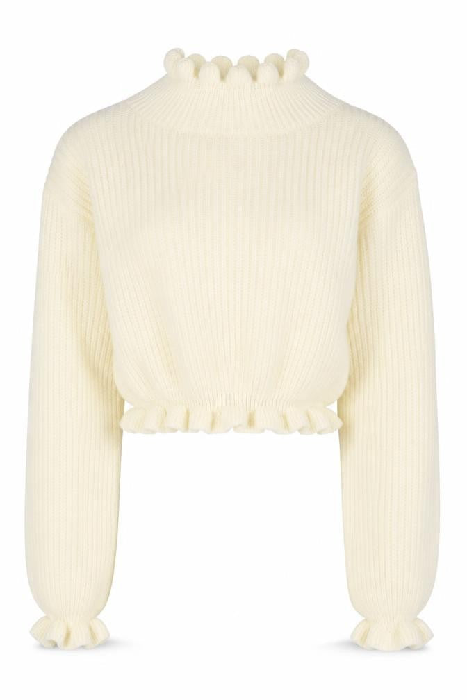 PrettyLittleThing Women's White High Neck Jumper - S