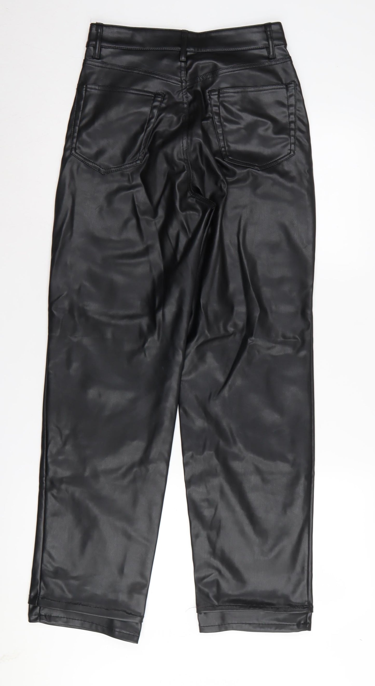 H&M Women's Black Straight Trousers Size 6