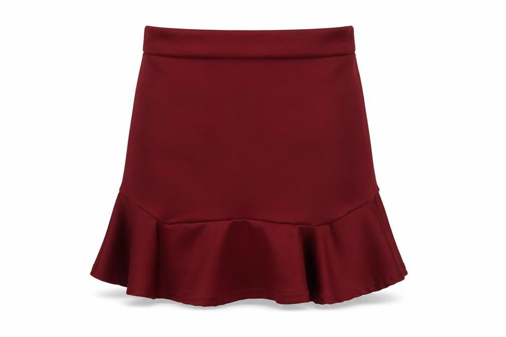 PrettyLittleThing Women's Red Trumpet Skirt Size 4