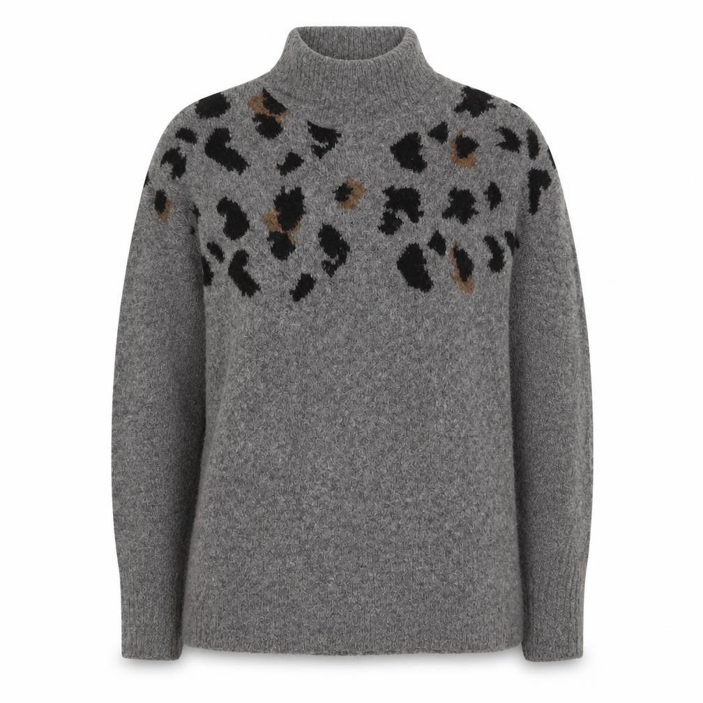 Marks & Spencer Women's Grey Animal Print Jumper S