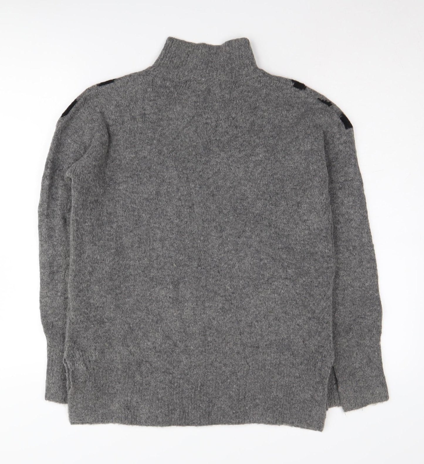 Marks and Spencer Women's Grey Animal Print Jumper S