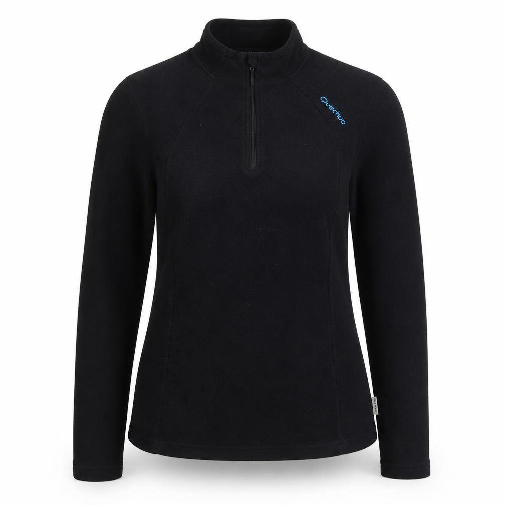 Quechua Black Unisex Fleece Sweatshirt XS