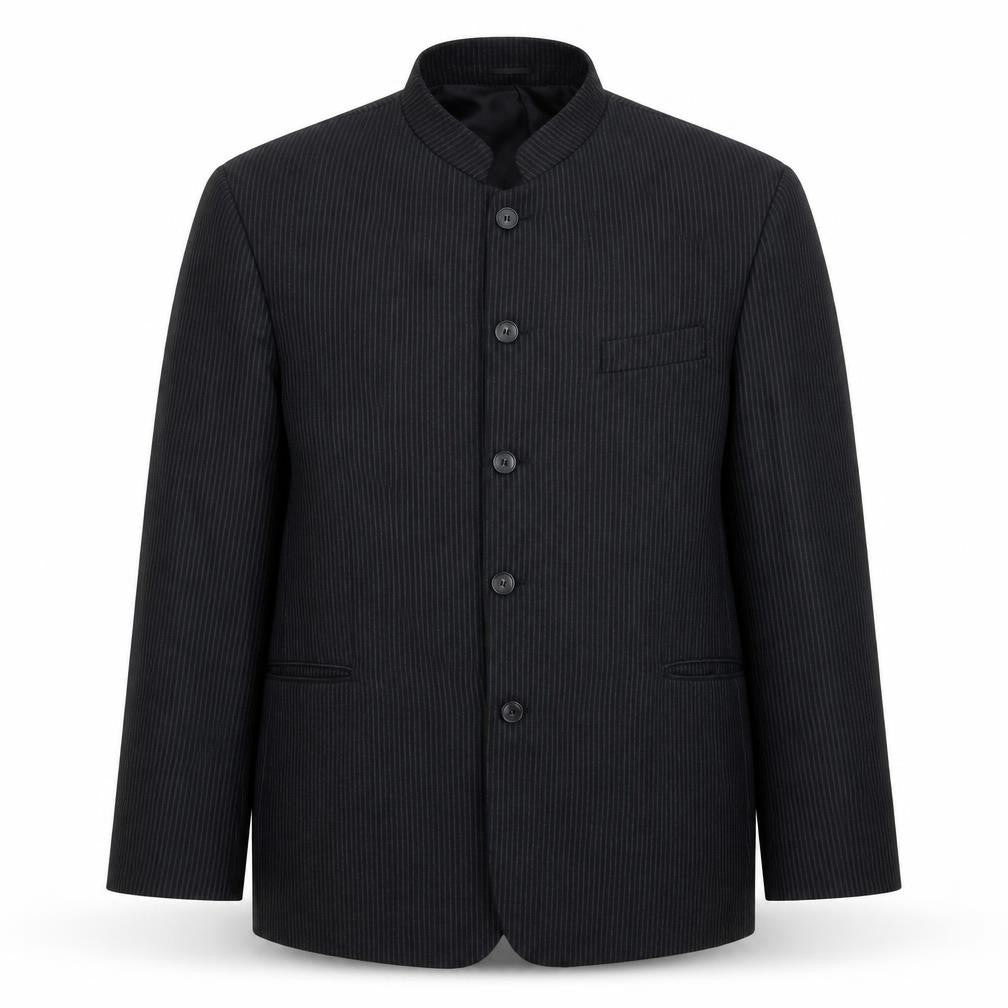 Sequel Men's Black Striped Blazer, Size 44, Business Wear