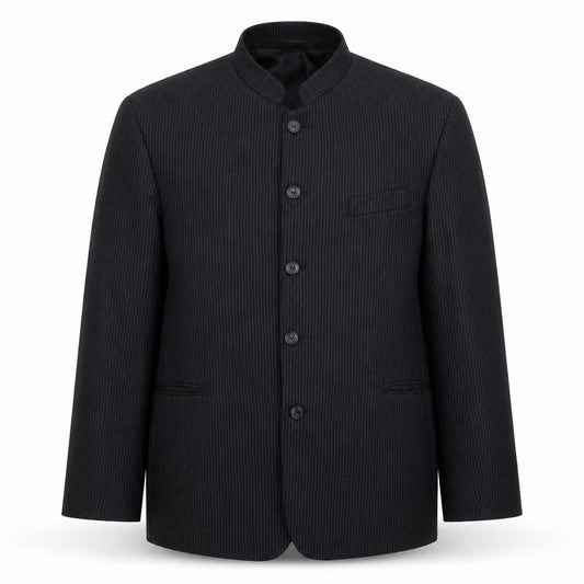 Sequel Men's Black Striped Blazer, Size 44, Business Wear