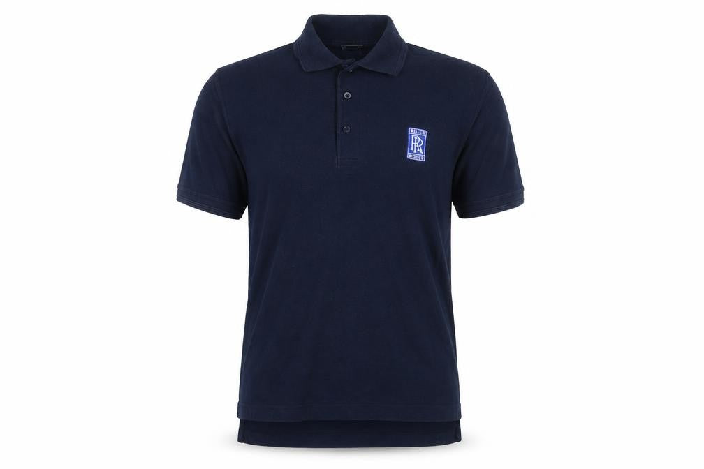 Uneek Men's Blue Polo Shirt S with Logo