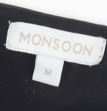 Monsoon Women's Black Sequin Blouse - Size M