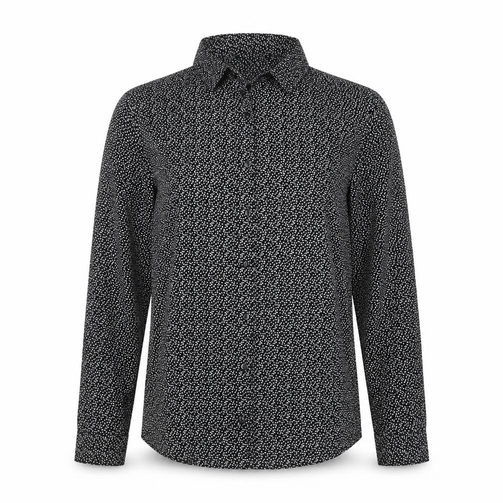 Brave Soul Women's Black Button-Up Shirt, S, Collared