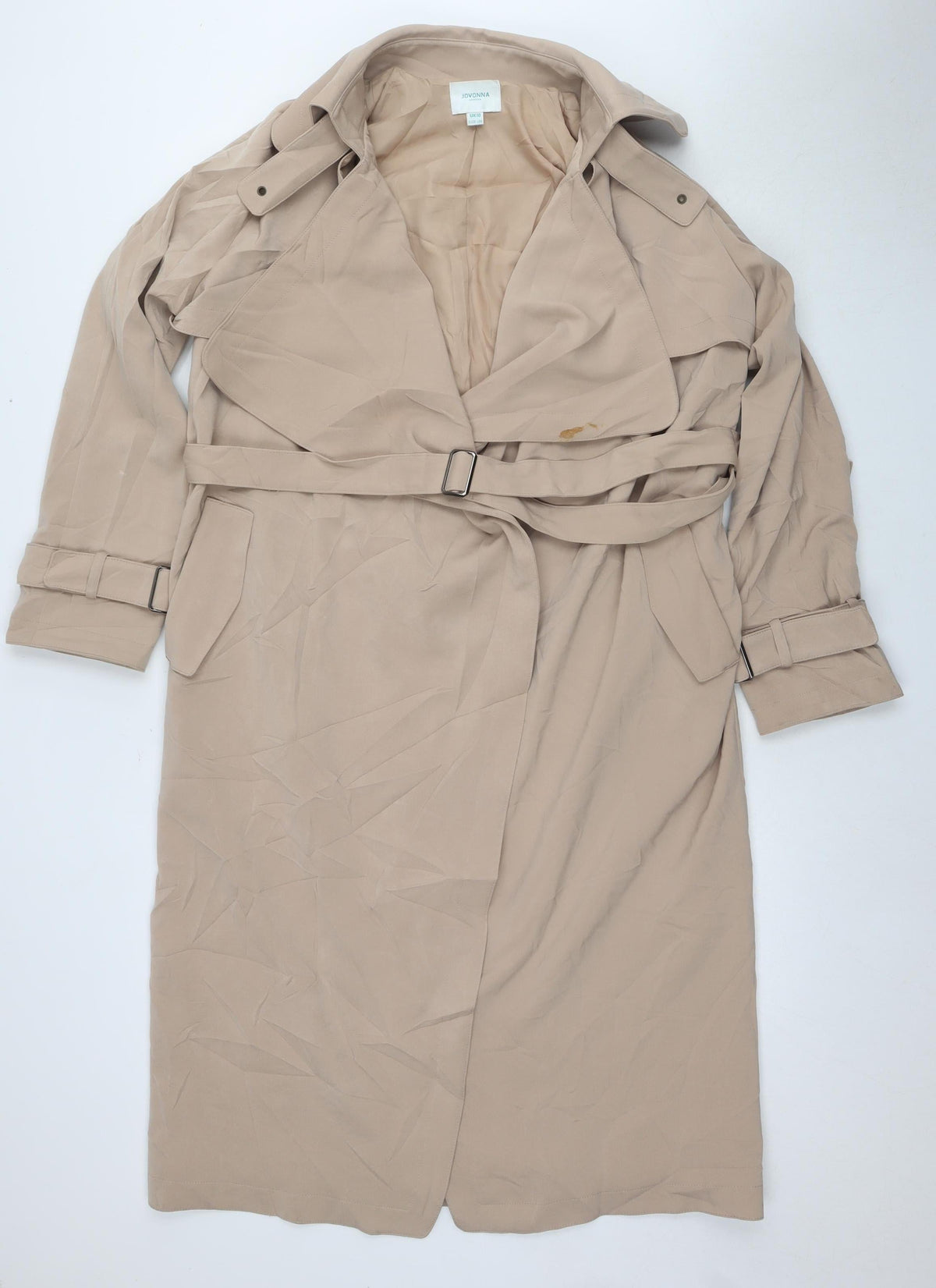 Jovonna Women’s Beige Trench Coat Size 10