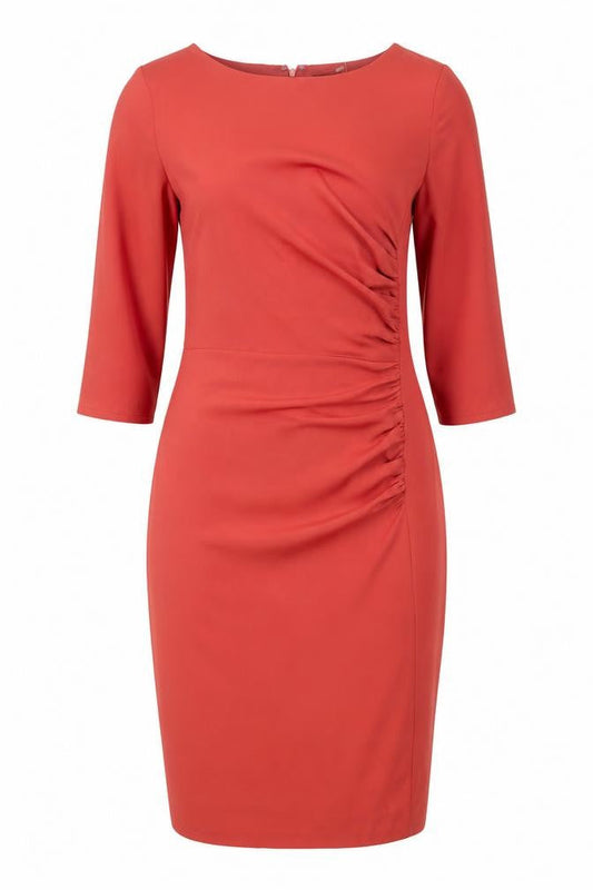 FARHI Women's Red Knee Length Sheath Dress M