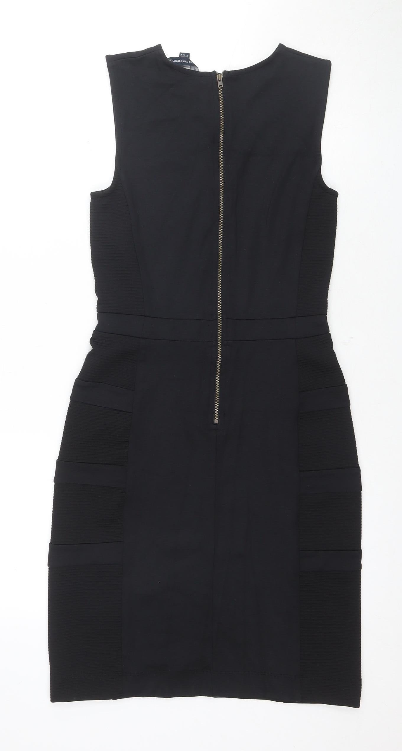 French Connection Women's Black Sheath Dress S