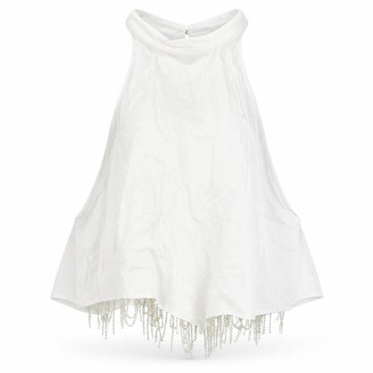 Zara Women's White Halter Camisole Blouse S