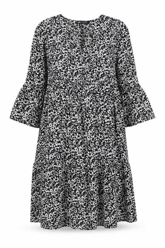 Zara Women’s Black Floral Dress in Size S