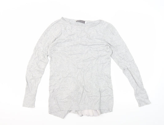 Mint Velvet Women's Grey Round Neck Jumper, Size 8