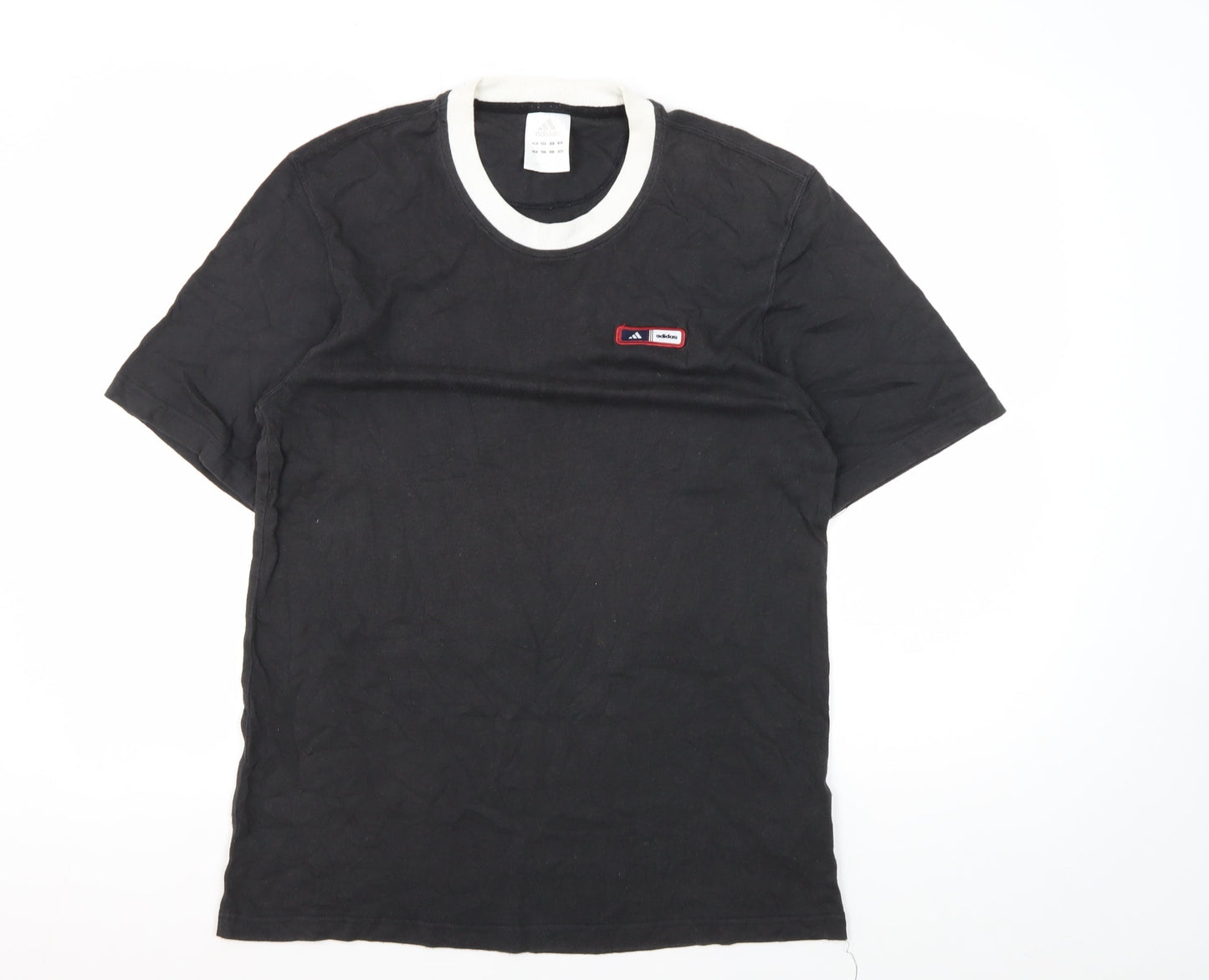 Adidas Men's Large Black Crew Neck T-Shirt