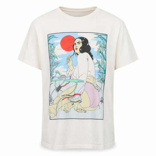 Actionaid Womens Beige Graphic T-Shirt Large