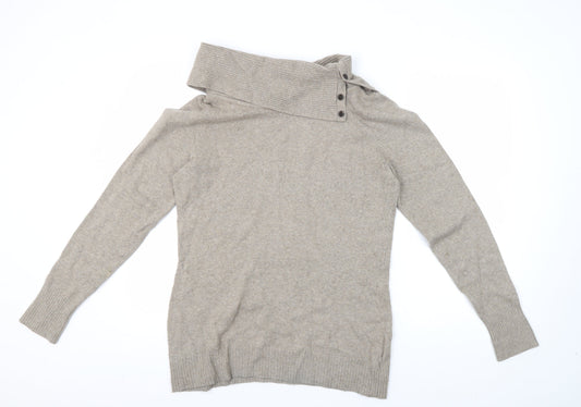 Gap Beige Men's Pullover Jumper, Large, High Neck