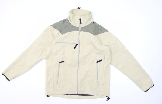 Crane Sports Men's Beige Soft Shell Jacket M Size Casual