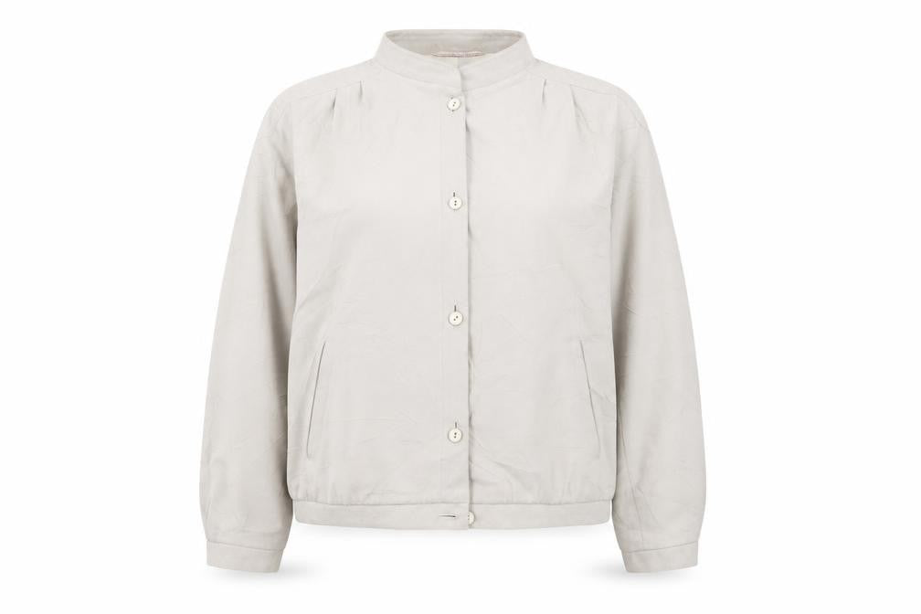 St Michael Women's Beige 14 Bomber Jacket, Relaxed Style