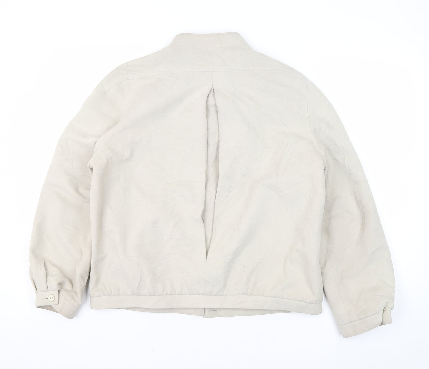St Michael Women's Beige 14 Bomber Jacket, Relaxed Style