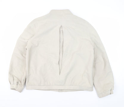 St Michael Women's Beige 14 Bomber Jacket, Relaxed Style