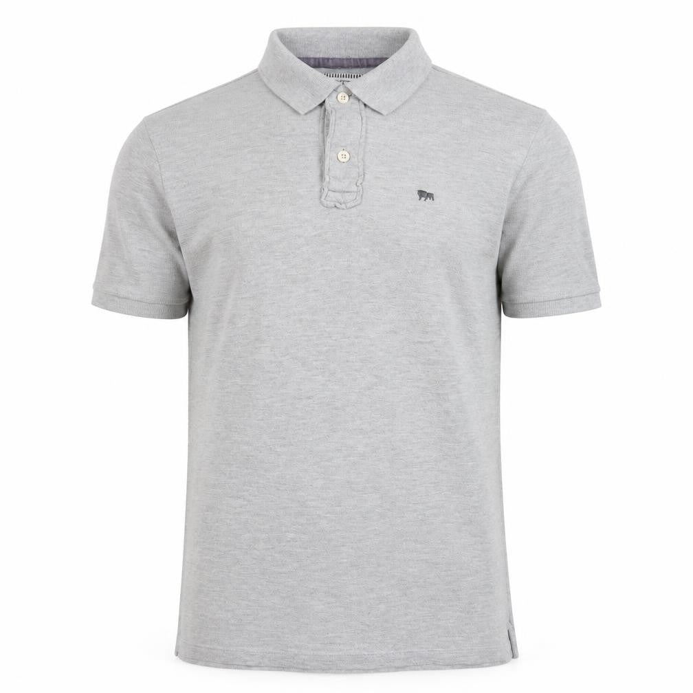 Jasper Conran Men's Grey Polo Shirt M Short Sleeve
