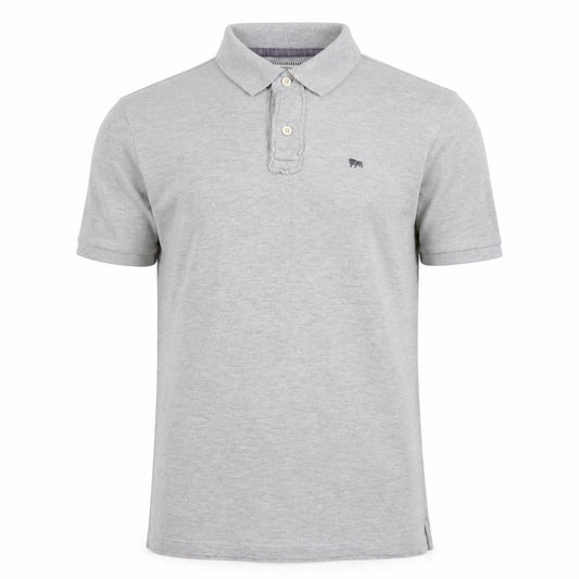 Jasper Conran Men's Grey Polo Shirt M Short Sleeve