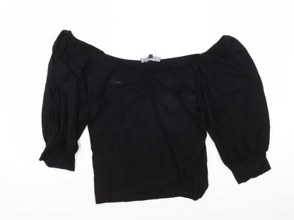 Sonsandar Women's Black Off the Shoulder Blouse