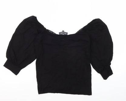Sonsandar Women's Black Off the Shoulder Blouse
