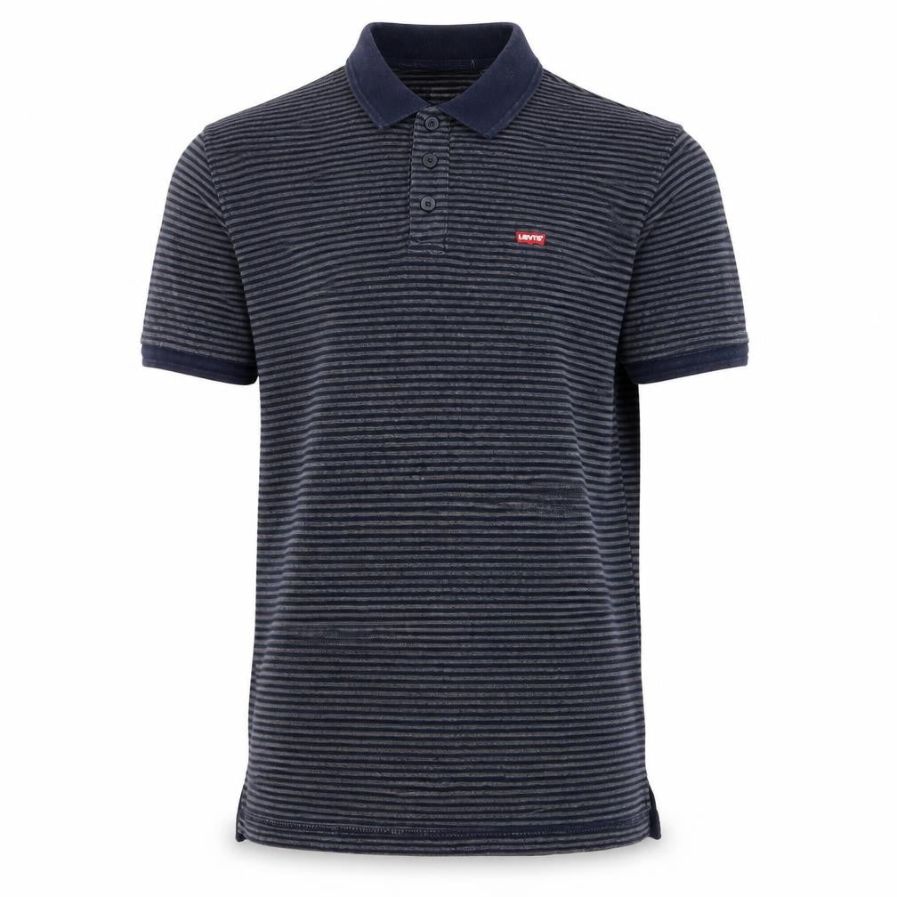 Levi's Men's Blue Striped Polo Shirt S