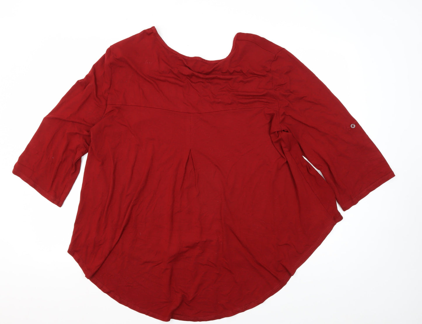 Lakeland Red 3/4 Sleeve Women's T-Shirt Size 20