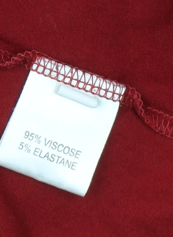 Lakeland Red 3/4 Sleeve Women's T-Shirt Size 20