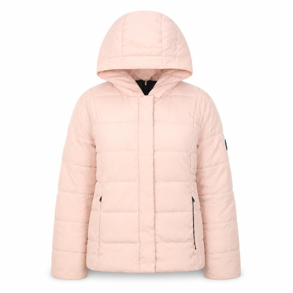 Jack Wills Pink Puffer Jacket Women Size 12 Hooded