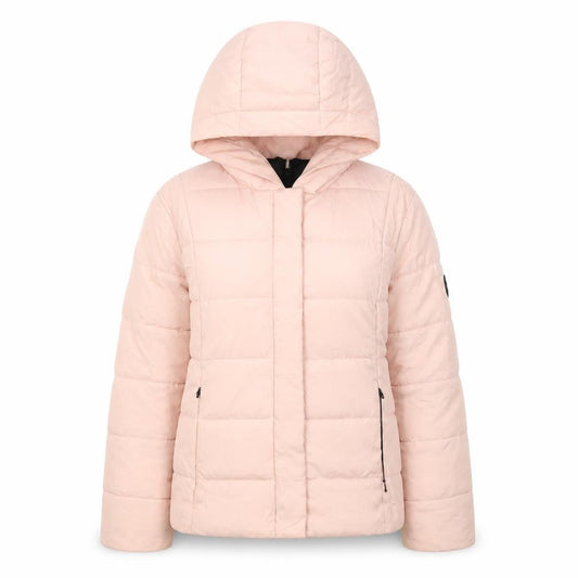 Jack Wills Pink Puffer Jacket Women Size 12 Hooded