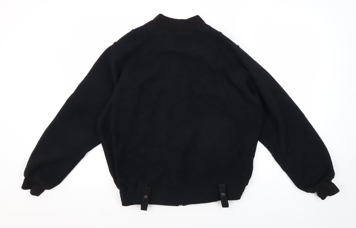Feuchter Men's Black Bomber Jacket, Size S, Winter Casual